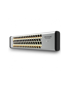 Cecotec 05323 calefactor eléctrico Interior Negro, Acero inoxidable 1200 W Calefactor eléctrico de cuarzo