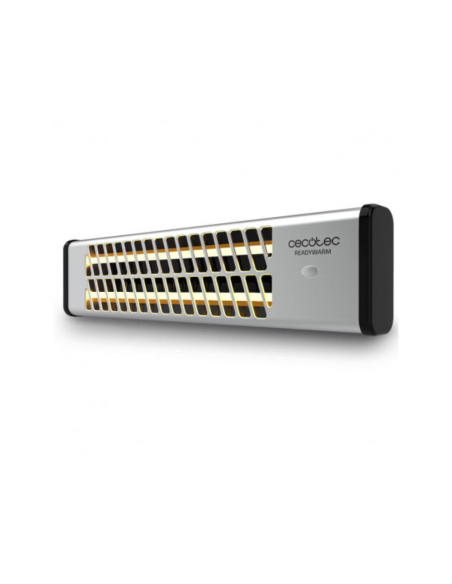 Cecotec 05323 calefactor eléctrico Interior Negro, Acero inoxidable 1200 W Calefactor eléctrico de cuarzo