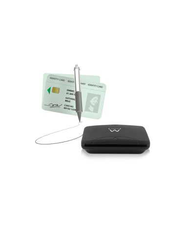 Ewent EW1052 lector de tarjeta inteligente USB USB 2.0 Negro