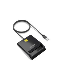 AISENS Lector de Tarjeta Inteligente DNI, Negro 2