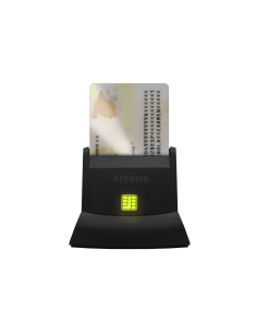 AISENS Lector de Tarjeta Inteligente DNI, Negro 2