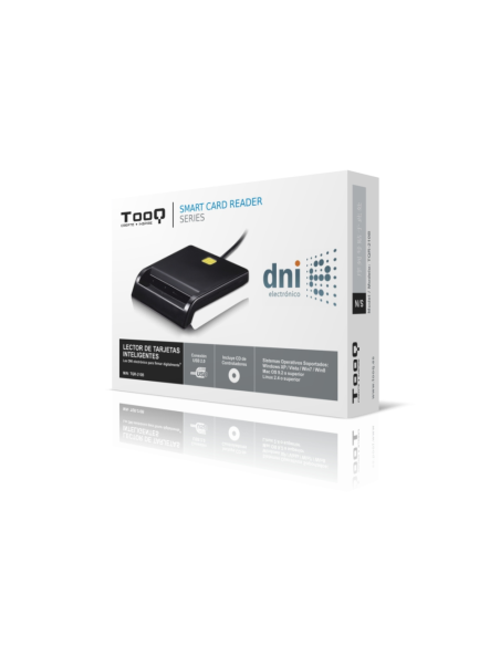 TooQ TQR-210B lector de tarjeta inteligente Interior