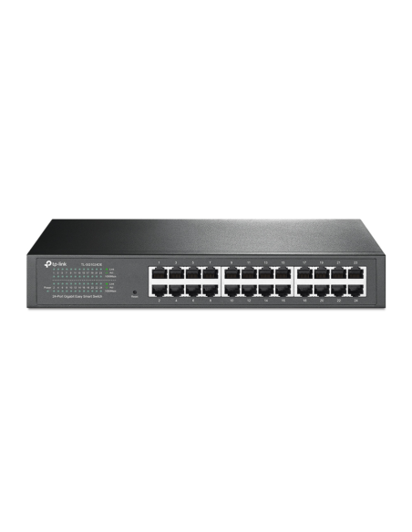 TP-Link TL-SG1024DE Gestionado L2 Gigabit Ethernet (10/100/1000) 1U Negro