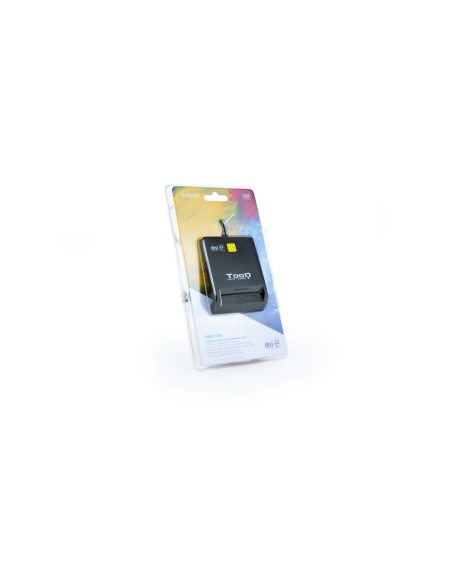 TooQ Lector de Tarjetas Inteligentes DNIe SIM USB-C, Negro