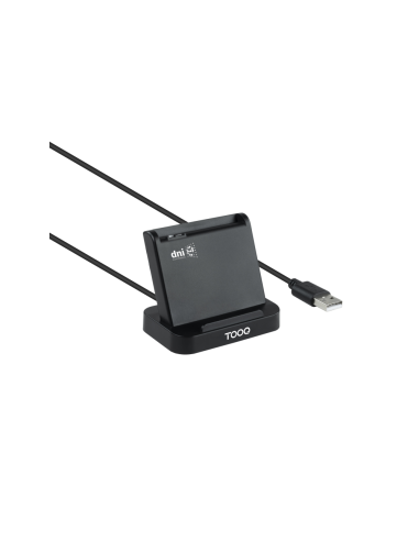 TooQ Lector de Tarjetas Inteligentes DNIe VISION USB 2.0, Negro