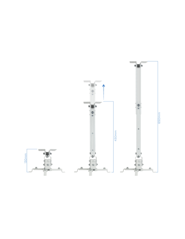 TooQ PJ2012T-W montaje para projector Techo Blanco
