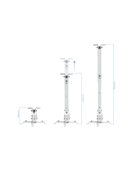 TooQ PJ2012T-W montaje para projector Techo Blanco