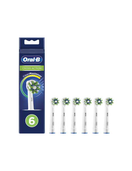Oral-B CrossAction 80339345 cepillo de cabello 6 pieza(s) Azul, Verde, Blanco