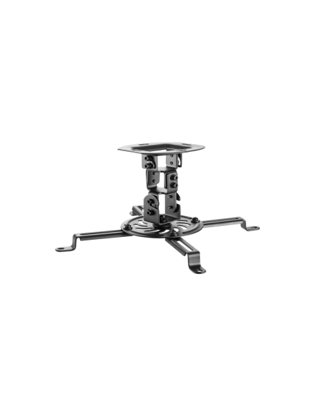AISENS Soporte Universal Giratorio, Inclinable de Techo para Proyector 13.5Kg, Negro
