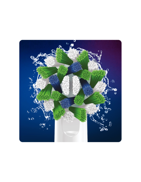 Oral-B CrossAction 80339345 cepillo de cabello 6 pieza(s) Azul, Verde, Blanco