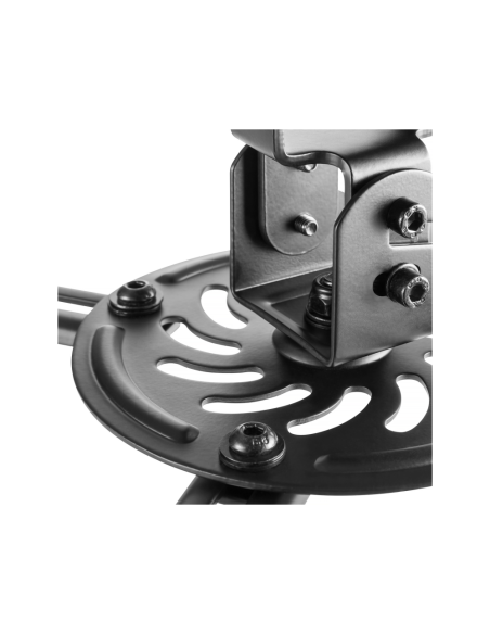 AISENS Soporte Universal Giratorio, Inclinable de Techo para Proyector 13.5Kg, Negro