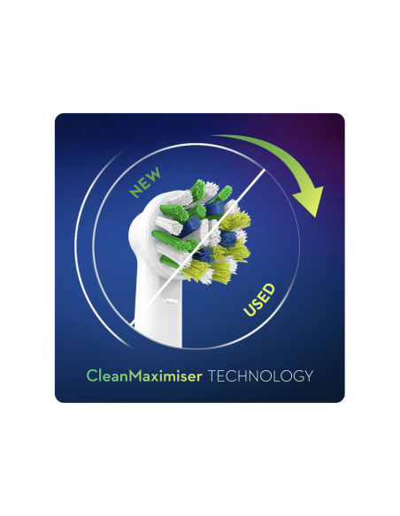 Oral-B CrossAction 80339345 cepillo de cabello 6 pieza(s) Azul, Verde, Blanco