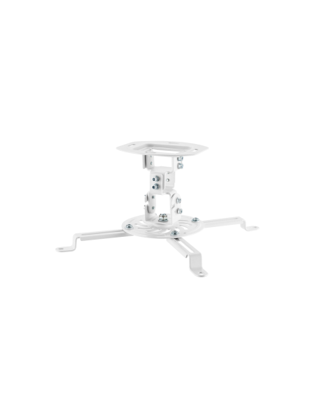 AISENS Soporte Universal Giratorio, Inclinable de Techo para Proyector 13.5Kg, Blanco