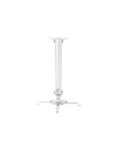 AISENS Soporte Universal Giratorio, Inclinable y Extensible de Techo para Proyector 13.5Kg, Blanco 2