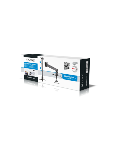 AISENS CWP01TSE-047 montaje para projector Pared/techo Negro