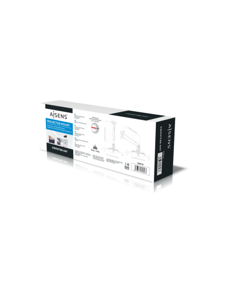 AISENS CWP01TSE-047 montaje para projector Pared/techo Negro