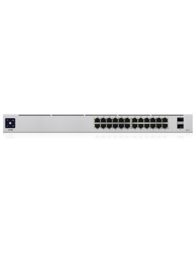 Ubiquiti UniFi 24-Port PoE Gestionado L2/L3 Gigabit Ethernet (10/100/1000) Energía sobre Ethernet (PoE) 1U Plata