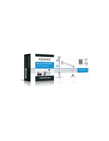 AISENS CWP01TSE-049 montaje para projector Pared/techo Blanco