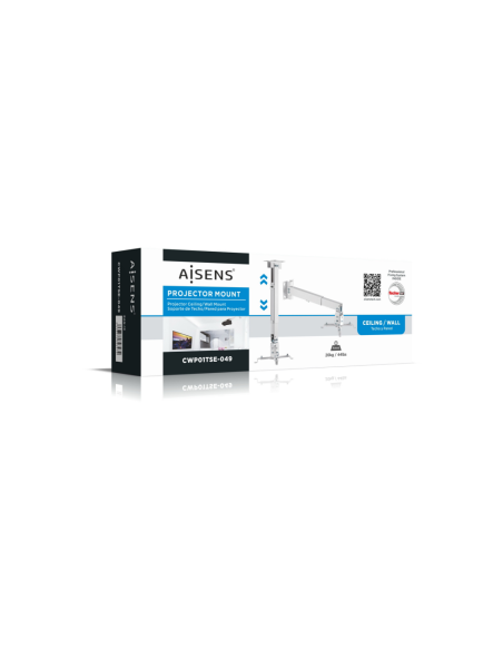 AISENS CWP01TSE-049 montaje para projector Pared/techo Blanco