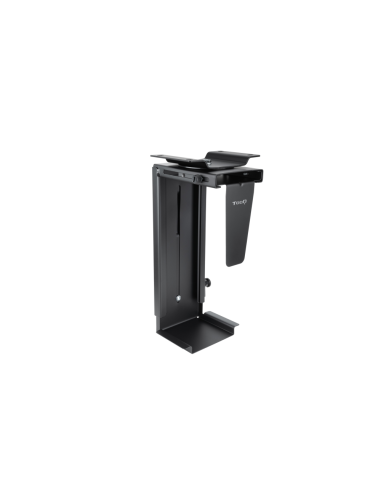 TooQ Soporte Metálico para CPU para Escritorio/Pared, Negro