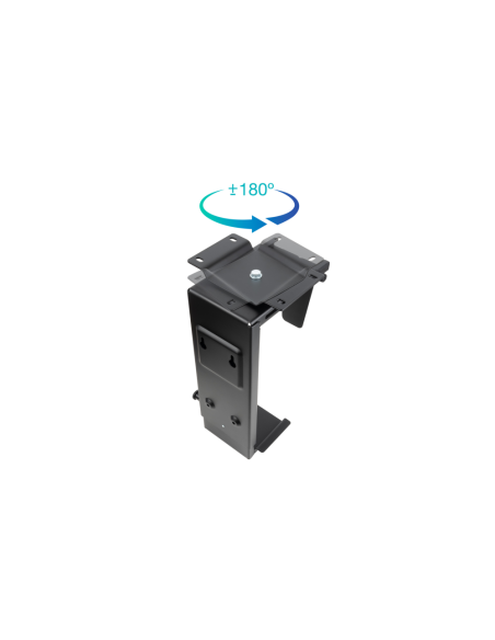TooQ Soporte Metálico para CPU para Escritorio/Pared, Negro