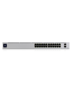 Ubiquiti UniFi Pro 24-Port PoE Gestionado L2/L3 Gigabit Ethernet (10/100/1000) Energía sobre Ethernet (PoE) 1U Plata