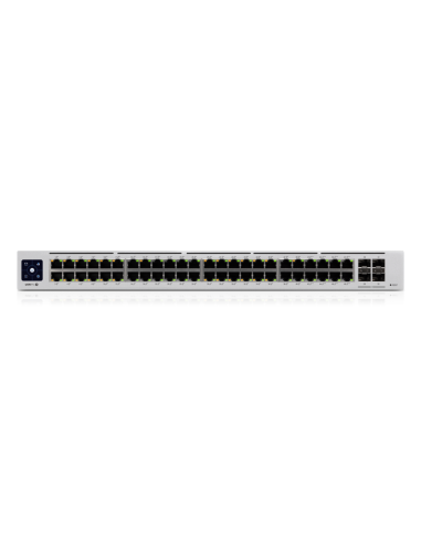 Ubiquiti UniFi Pro 48-Port PoE Gestionado L2/L3 Gigabit Ethernet (10/100/1000) Energía sobre Ethernet (PoE) 1U Plata