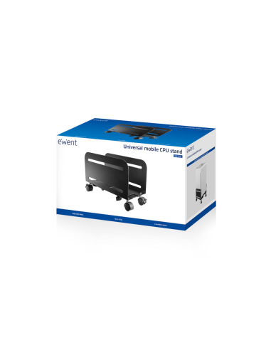 Ewent EW1291 soporte de CPU Carro para equipo informático Negro