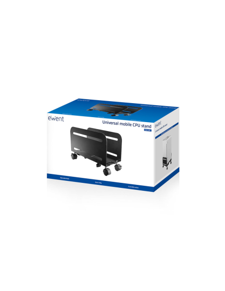 Ewent EW1291 soporte de CPU Carro para equipo informático Negro