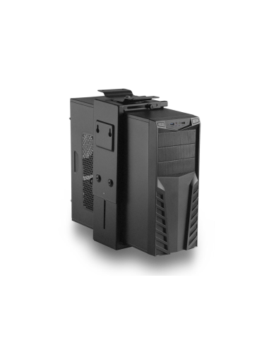 Ewent EW1293 soporte de CPU Soporte para instalación de CPU bajo mesa Negro