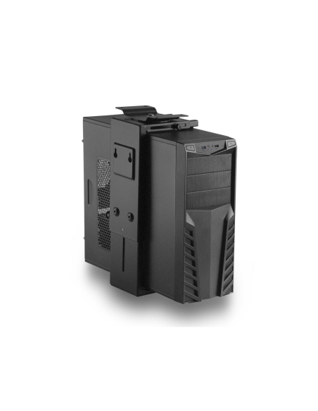 Ewent EW1293 soporte de CPU Soporte para instalación de CPU bajo mesa Negro