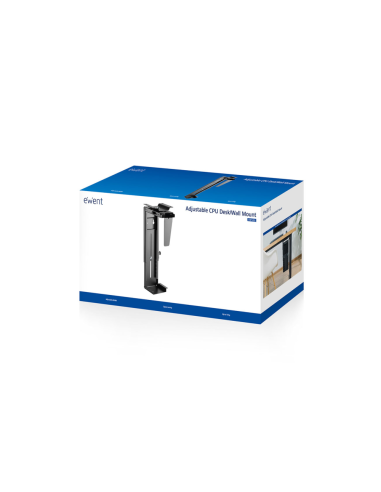 Ewent EW1293 soporte de CPU Soporte para instalación de CPU bajo mesa Negro