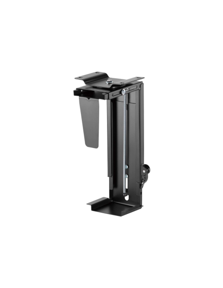 AISENS Soporte Giratorio y Altura Personalizable para CPU por Debajo de Escritorio con Mango de Bloqueo Fácil