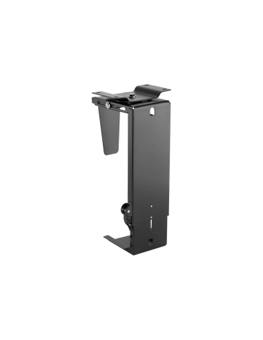 AISENS Soporte Giratorio y Altura Personalizable para CPU por Debajo de Escritorio con Mango de Bloqueo Fácil