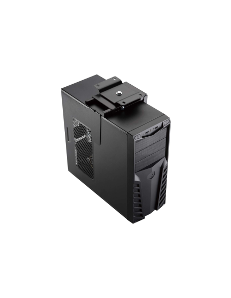 AISENS Soporte Giratorio y Altura Personalizable para CPU por Debajo de Escritorio con Mango de Bloqueo Fácil