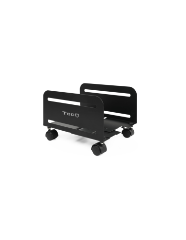 TooQ Soporte metálico para CPU de suelo con ruedas