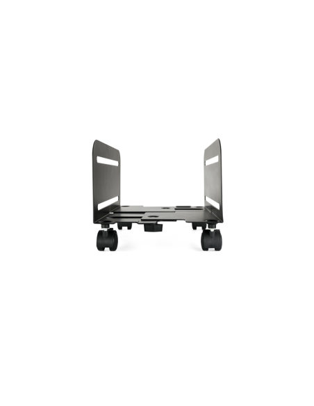 TooQ Soporte metálico para CPU de suelo con ruedas