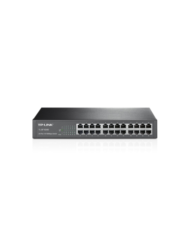 TP-Link TL-SF1024D No administrado Fast Ethernet (10/100) 1U Negro
