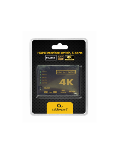 Gembird DSW-HDMI-53 interruptor de video