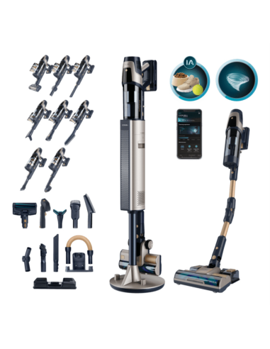 Cecotec RZ90 AI AquaPet Flex Connected Aspiradora escoba Batería Seca y húmeda Sin bolsa 850 W Azul 5 Ah