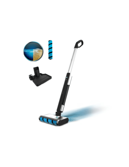 Cecotec FreeGo Wash Mopa eléctrica Batería Seca y húmeda Sin bolsa 40 W Negro, Azul