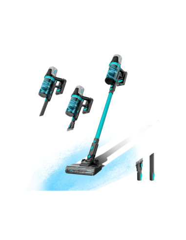 Cecotec Conga Rockstar 1500 Horizon Genesis XL Aspiradora escoba Batería Secar Sin bolsa Negro, Azul