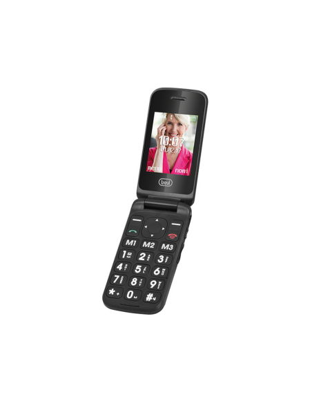 Trevi Flex Plus 55 6,1 cm (2.4") Negro Teléfono para personas mayores