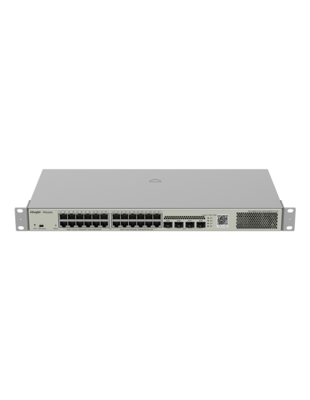 Ruijie Networks RG-NBS3100-24GT4SFP-P-V2 switch Gestionado L2 Gigabit Ethernet (10/100/1000) Energía sobre Ethernet (PoE) Metáli