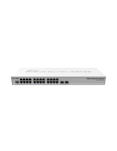 Mikrotik CRS326-24G-2S+RM switch Gestionado L2 Gigabit Ethernet (10/100/1000) Gris