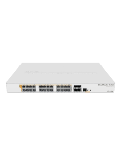 Mikrotik CRS328-24P-4S+RM switch Gestionado L2/L3 Gigabit Ethernet (10/100/1000) Energía sobre Ethernet (PoE) 1U Blanco
