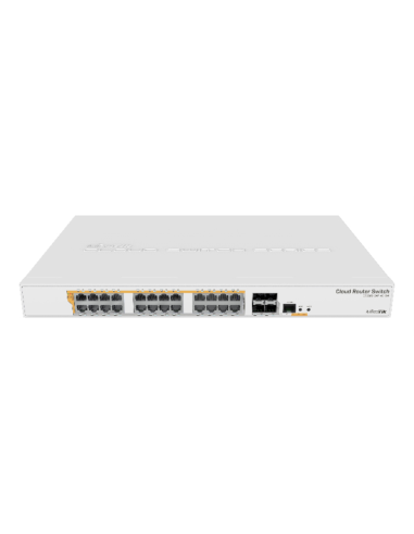 Mikrotik CRS328-24P-4S+RM switch Gestionado L2/L3 Gigabit Ethernet (10/100/1000) Energía sobre Ethernet (PoE) 1U Blanco