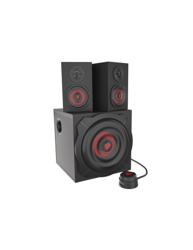 GENESIS Helium 610BT conjunto de altavoces 60 W PC/ordenador portátil Negro, Rojo 2.1 canales De 2 vías 30 W Bluetooth