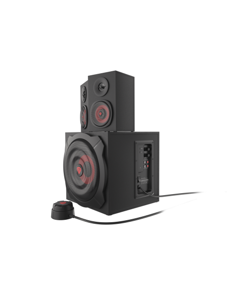 GENESIS Helium 610BT conjunto de altavoces 60 W PC/ordenador portátil Negro, Rojo 2.1 canales De 2 vías 30 W Bluetooth