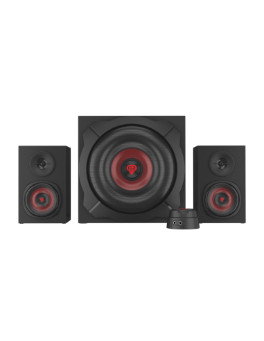 GENESIS Helium 610BT conjunto de altavoces 60 W PC/ordenador portátil Negro, Rojo 2.1 canales De 2 vías 30 W Bluetooth